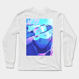 Kakashi vaporwave Long Sleeve T-Shirt